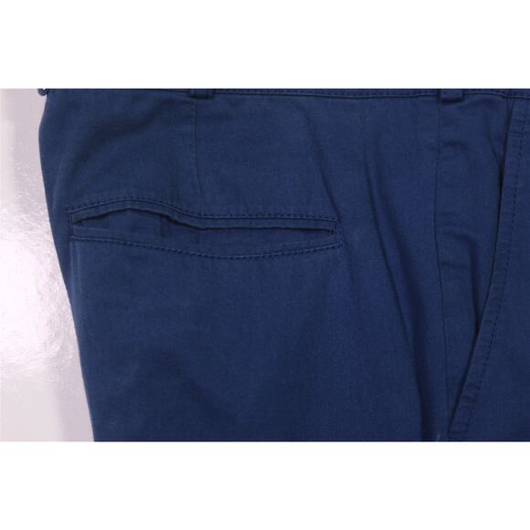 Balenciaga Blue Cotton Flat Front Flared Bell Bottoms Pants Eu 54 - US 34x30 - Picture 3 of 7